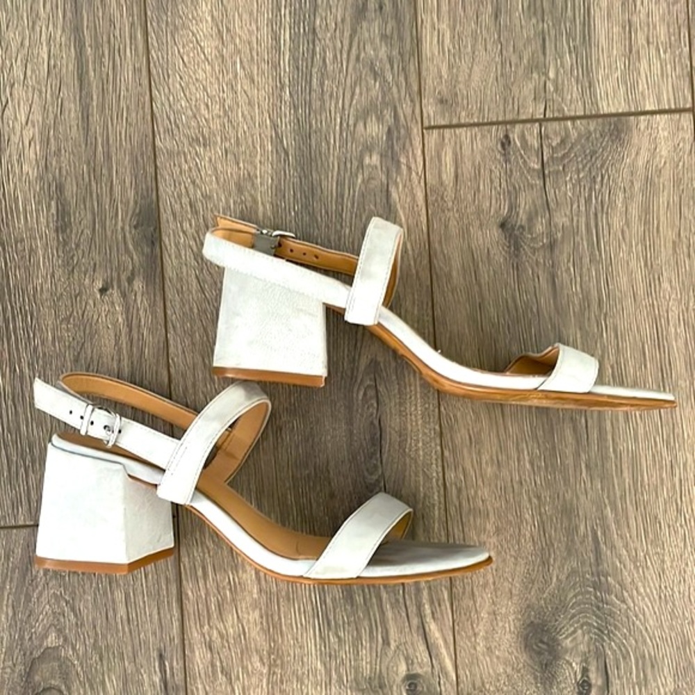 GB Baby Blue Heel Sandals, Size 7.5